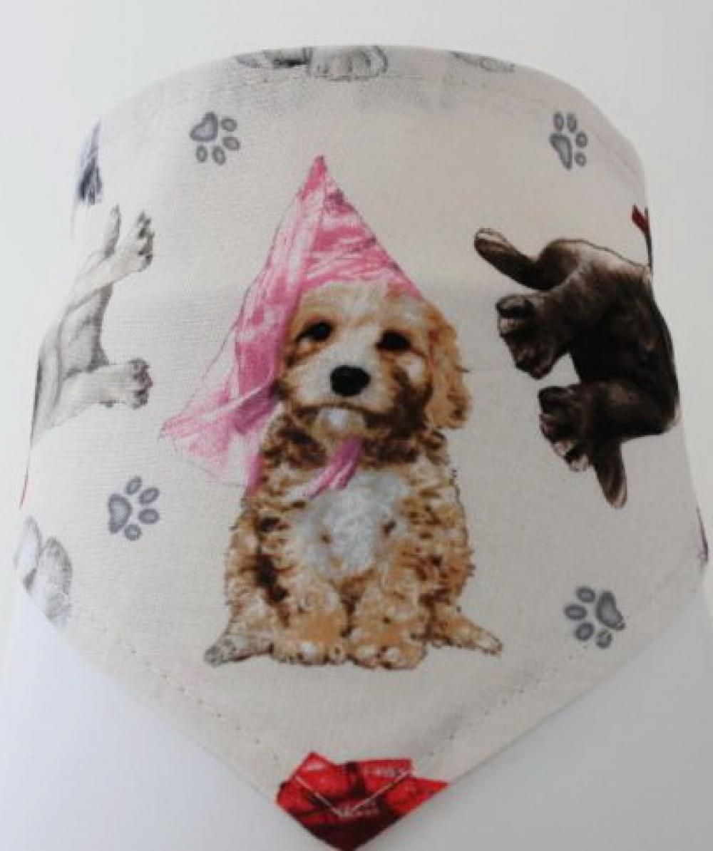 Halstuch für Hunde mit Hunde und Mütze